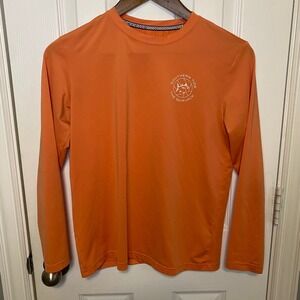 Southern Tide Kids Graphic T Shirt Boys 12 14 Orange Long‎ Sleeve